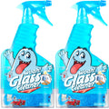PeerBasics Gunk Getter - Spray Bottle With Microfiber Cap - Glass Cleaner 16oz (2 Pack)